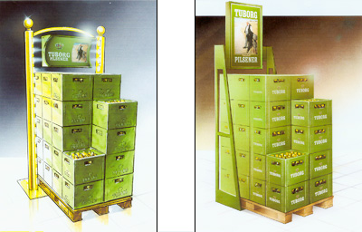 Airbrush-Layout für Leuchtdisplay